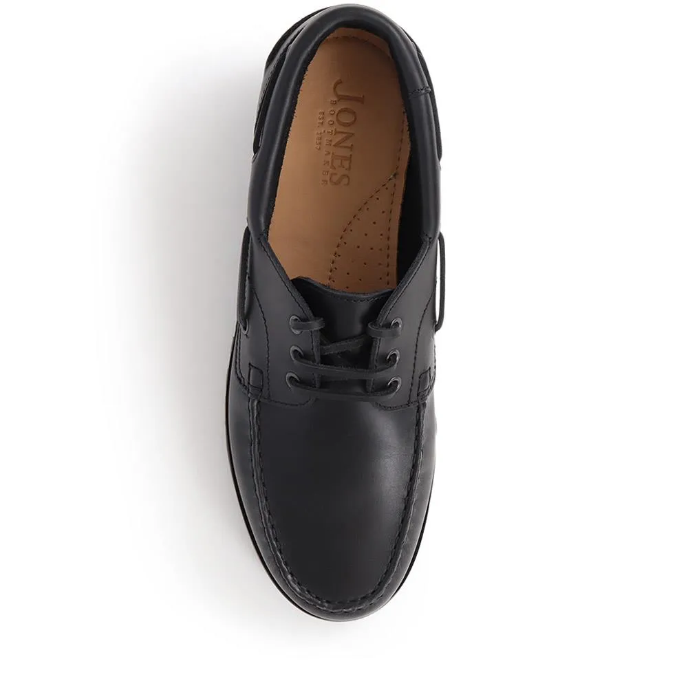 Pickering2 Leather Boat Shoes - PICKERING2 / 325 137 - Black sold by Jones Bootmaker product image thumbnail 5