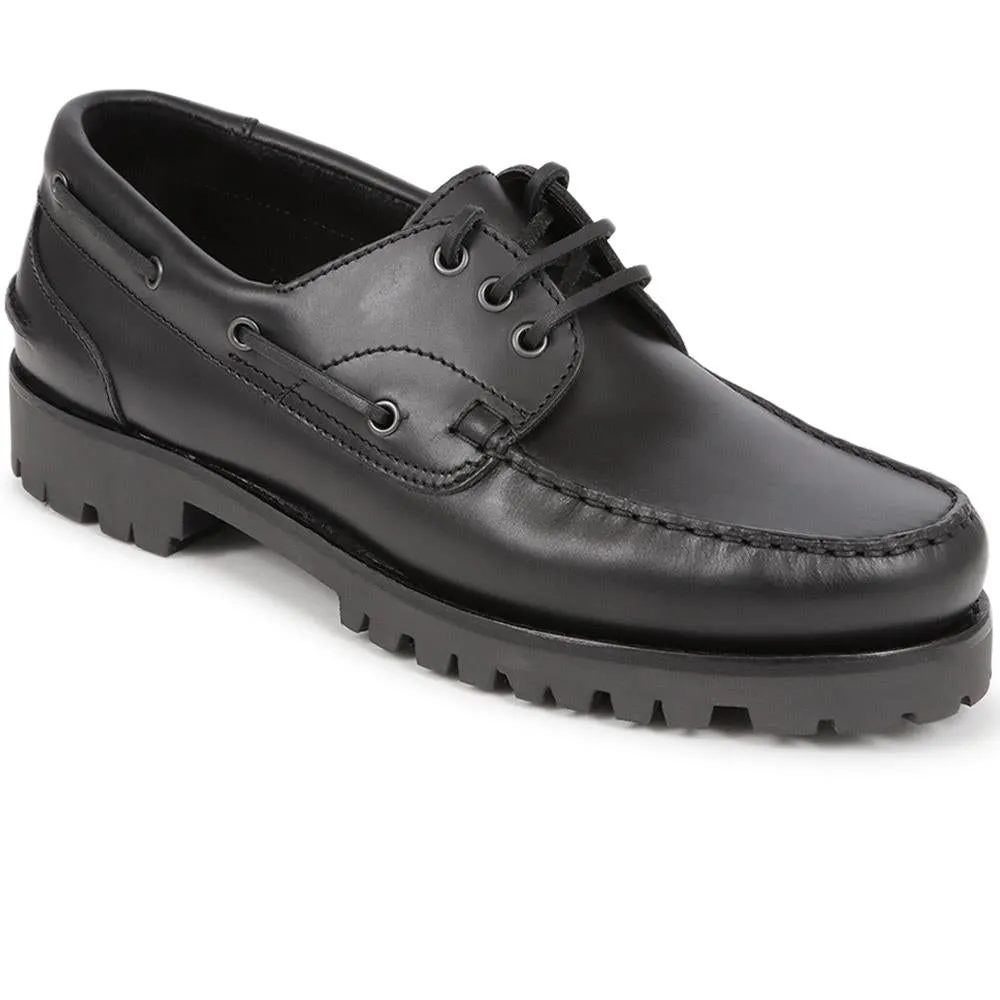 Pickering2 Leather Boat Shoes - PICKERING2 / 325 137 - Black sold by Jones Bootmaker product image thumbnail 2