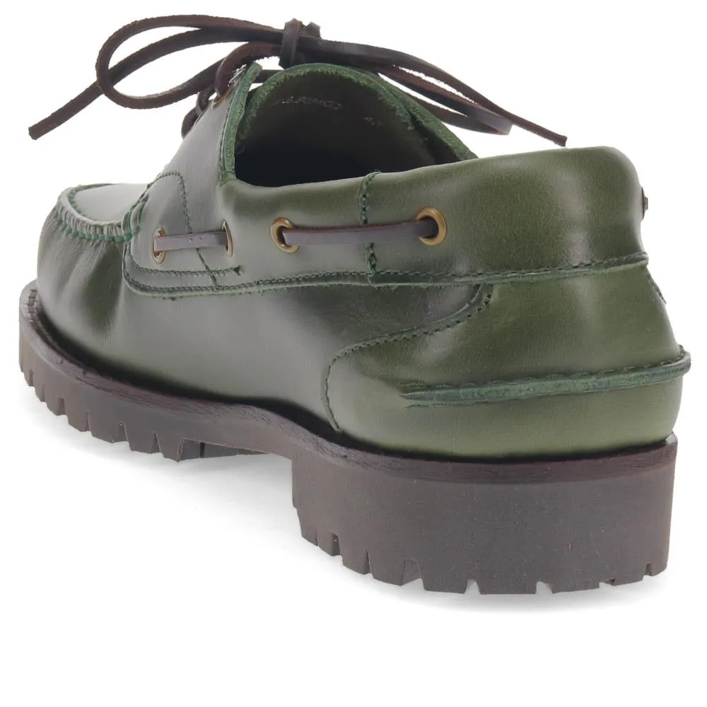 Pickering2 Leather Boat Shoes - PICKERING2 / 325 137 - Khaki sold by Jones Bootmaker product image thumbnail 3