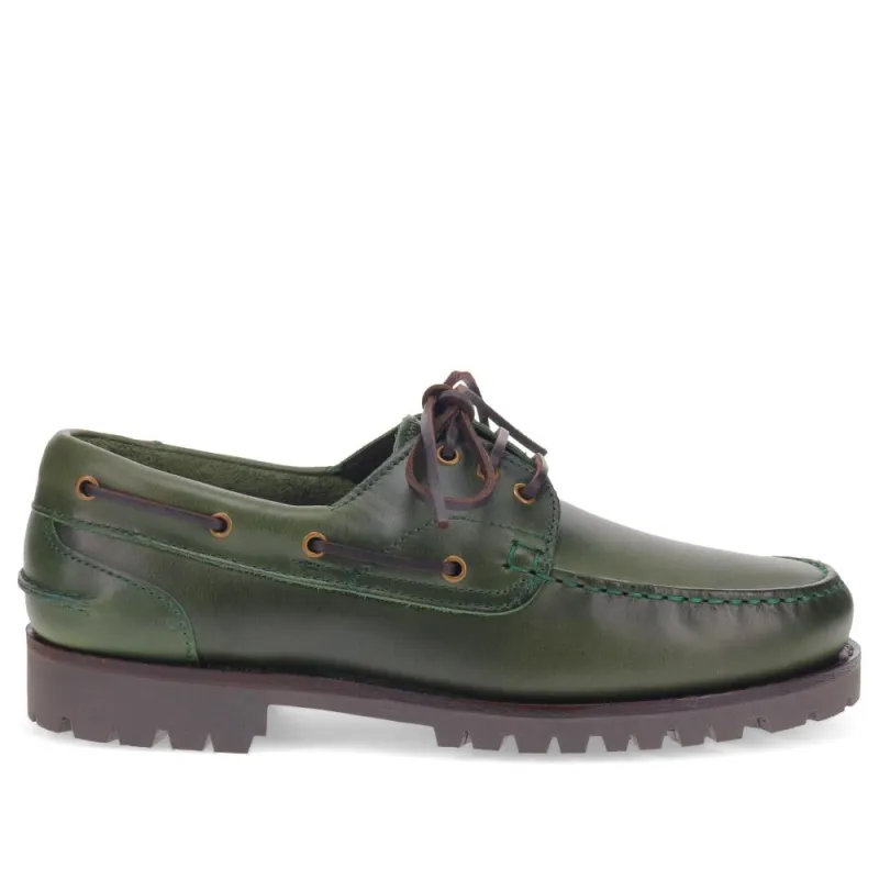 Pickering2 Leather Boat Shoes - PICKERING2 / 325 137 - Khaki sold by Jones Bootmaker