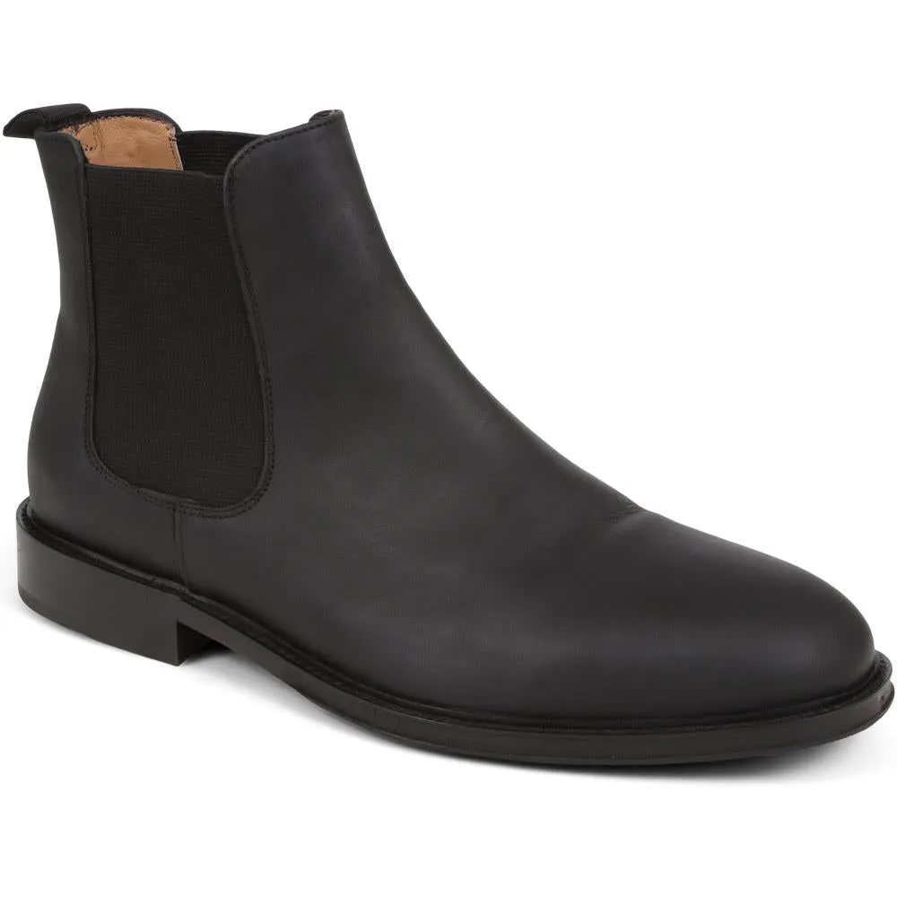 Debden Oiled Nubuck Leather Chelsea Boots - DEBDEN / 320 461 - Black Nubuck sold by Jones Bootmaker product image thumbnail 2