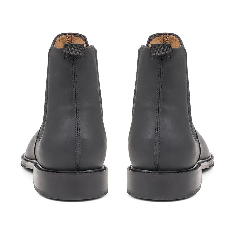 Debden Oiled Nubuck Leather Chelsea Boots - DEBDEN / 320 461 - Black Nubuck sold by Jones Bootmaker product image thumbnail 3