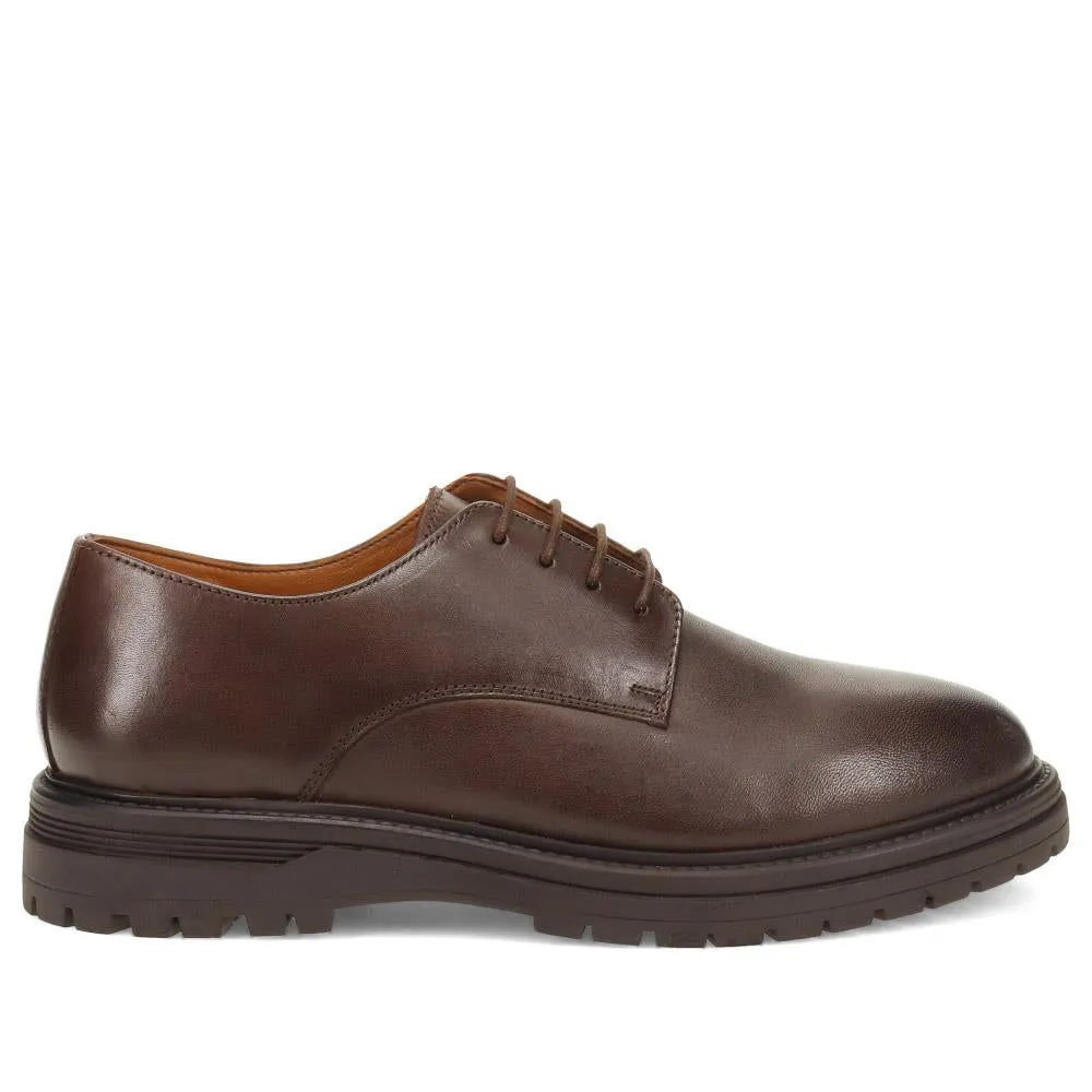Laker Leather Lace-Up Shoes - LAKER / 326 400 - Dark Brown sold by Jones Bootmaker