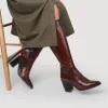 Cagliari Small Calf Fit Knee High Boots - CAGLIARIS / 321 030 - Brown sold by Jones Bootmaker