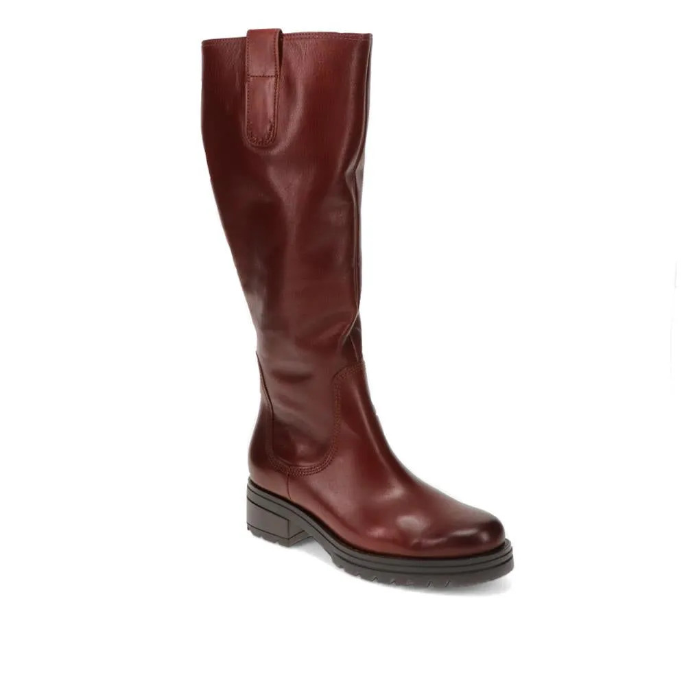 Sadberge Leather Block-Heeled Long Boots - GAB40517 / 325 891 - Cognac sold by Jones Bootmaker product image thumbnail 2