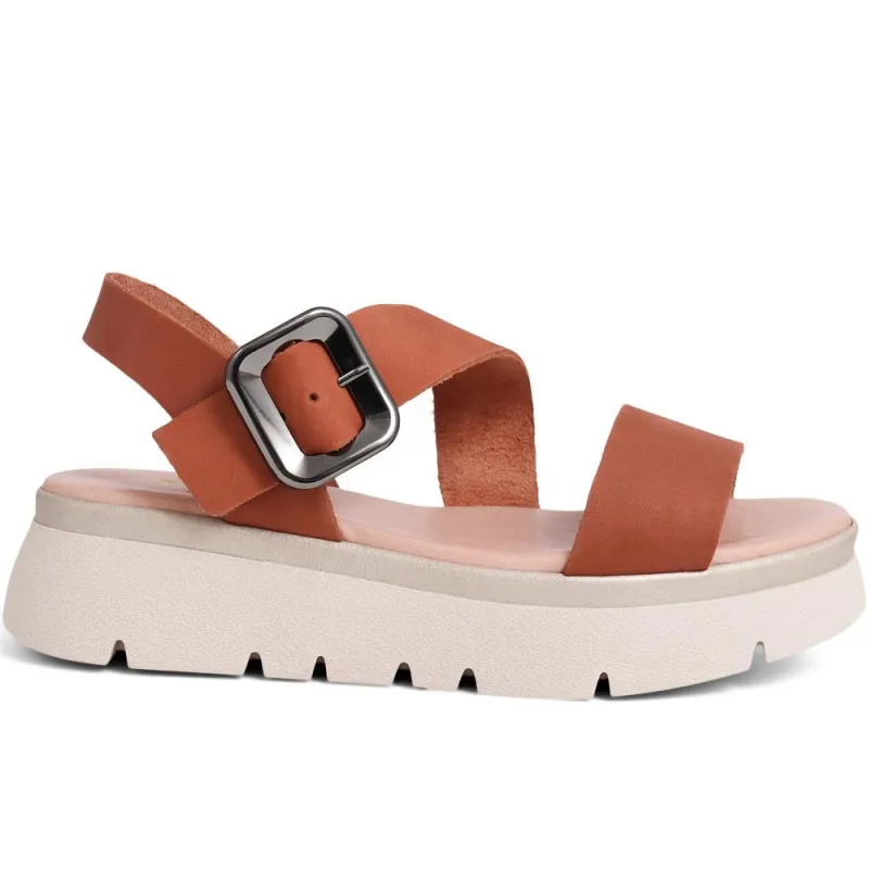 Veena Platform Sandals  - VEENA / 325 200 - Tan sold by Jones Bootmaker