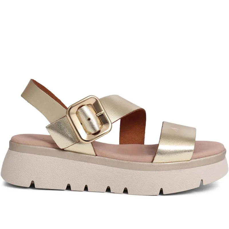 Veena Platform Sandals  - VEENA / 325 200 - Gold sold by Jones Bootmaker