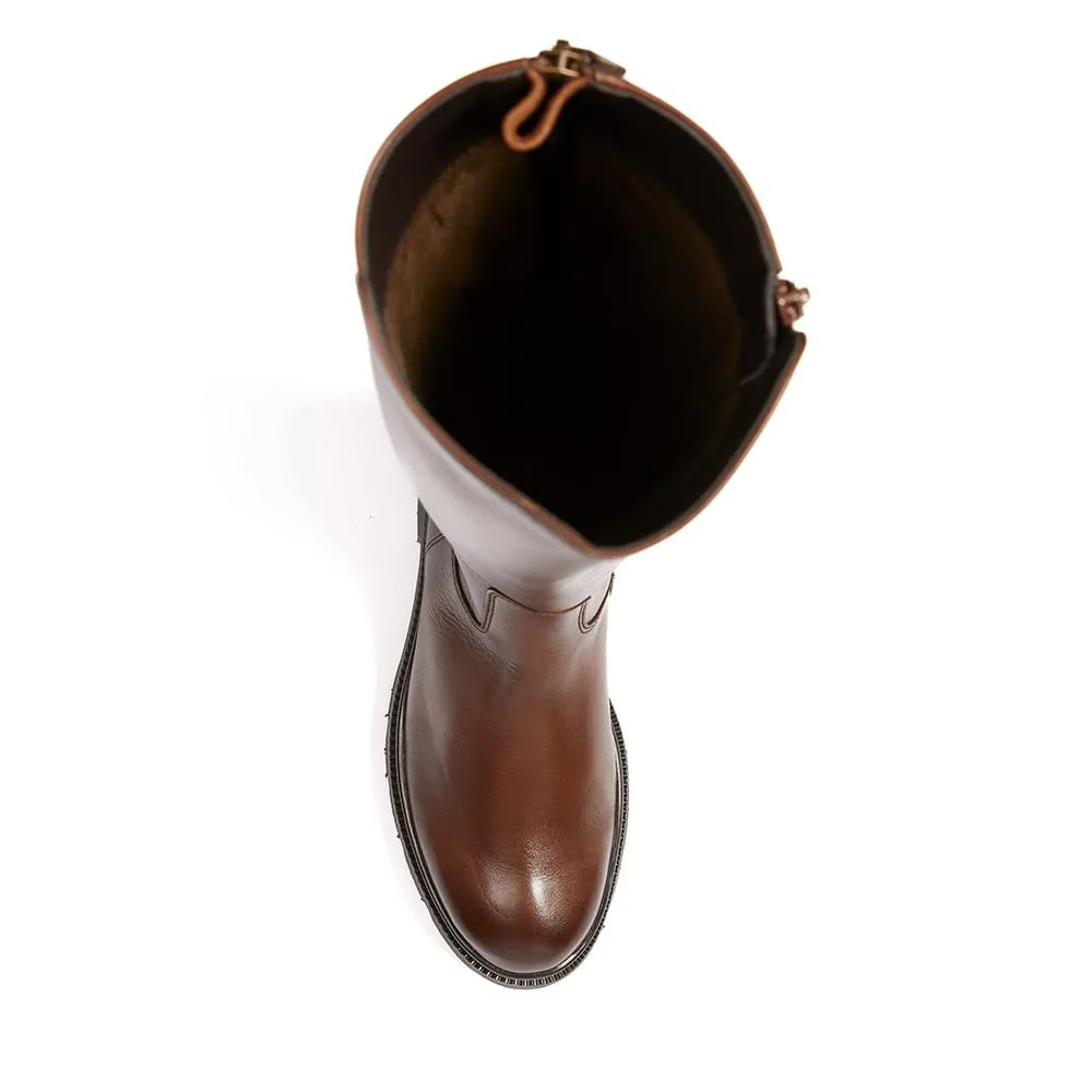 Match Chunky Leather Long Boots - GAB40515 / 325 889 - Tan sold by Jones Bootmaker product image thumbnail 5