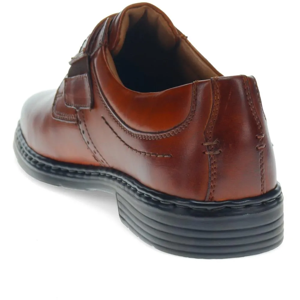 Smart Leather Touch-Fasten Shoes - JOSEF40506 / 326 425 - Cognac sold by Jones Bootmaker product image thumbnail 3