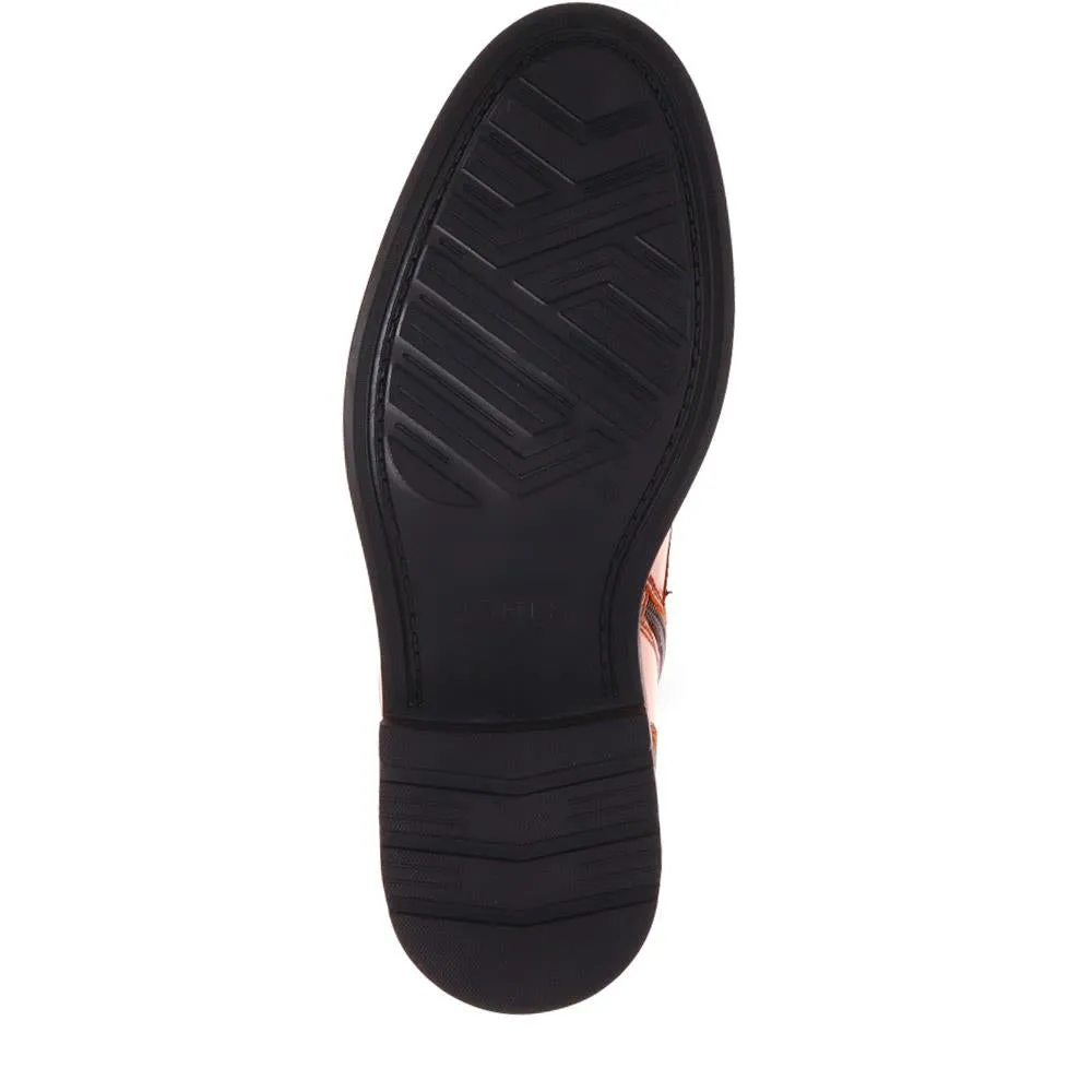 Dusseldorf Leather Lace-Up Boots - DUSSELDORF / 323 686 - Tan sold by Jones Bootmaker product image thumbnail 4