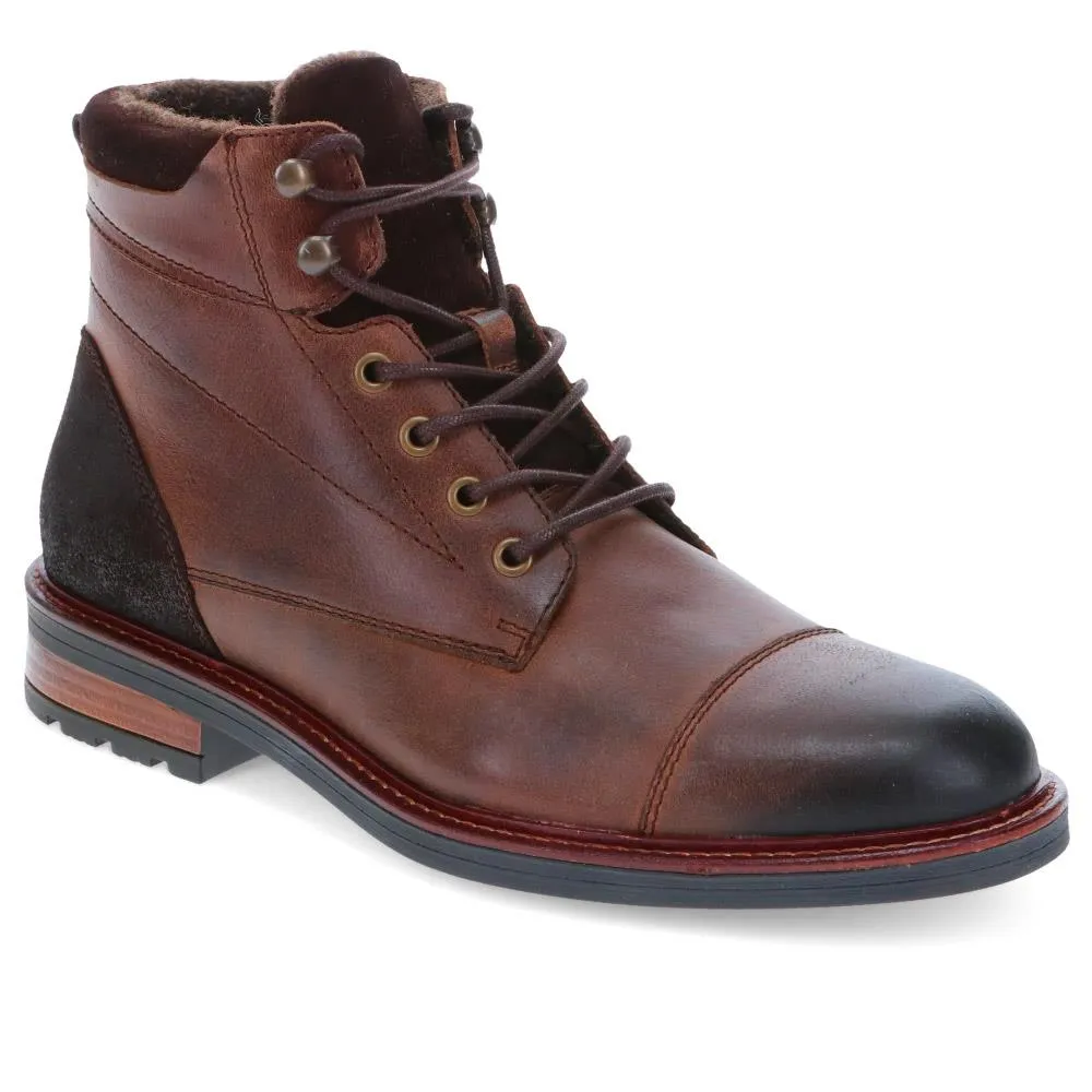 Dusseldorf Leather Lace-Up Boots - DUSSELDORF / 323 686 - Brown sold by Jones Bootmaker product image thumbnail 2
