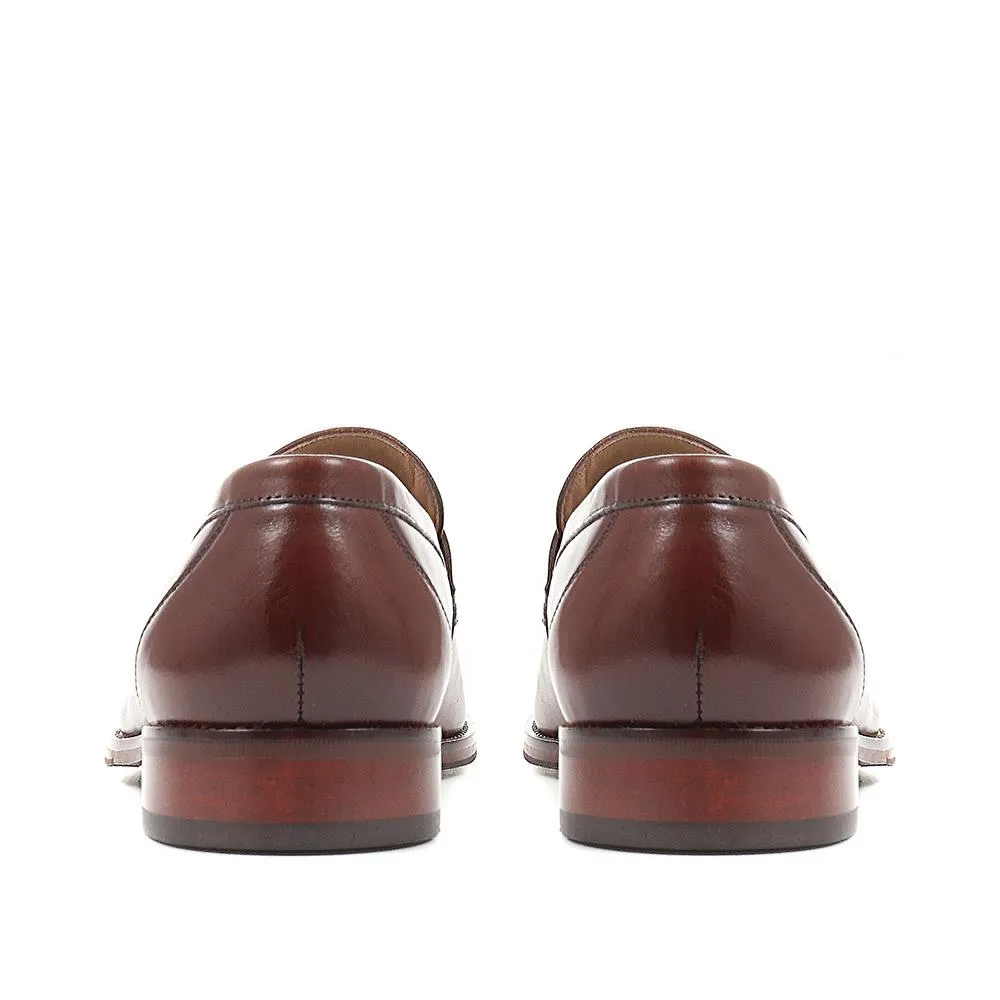 Russell Leather Penny Loafers - RUSSELL / 320 483 - Chestnut sold by Jones Bootmaker product image thumbnail 3