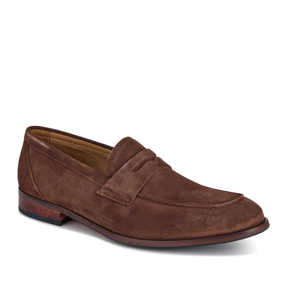Russell Leather Penny Loafers - RUSSELL / 320 483 - Brown Suede sold by Jones Bootmaker product image thumbnail 3