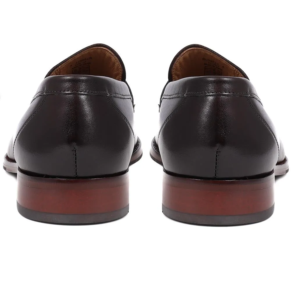 Russell Leather Penny Loafers - RUSSELL / 320 483 - Dark Brown sold by Jones Bootmaker product image thumbnail 3