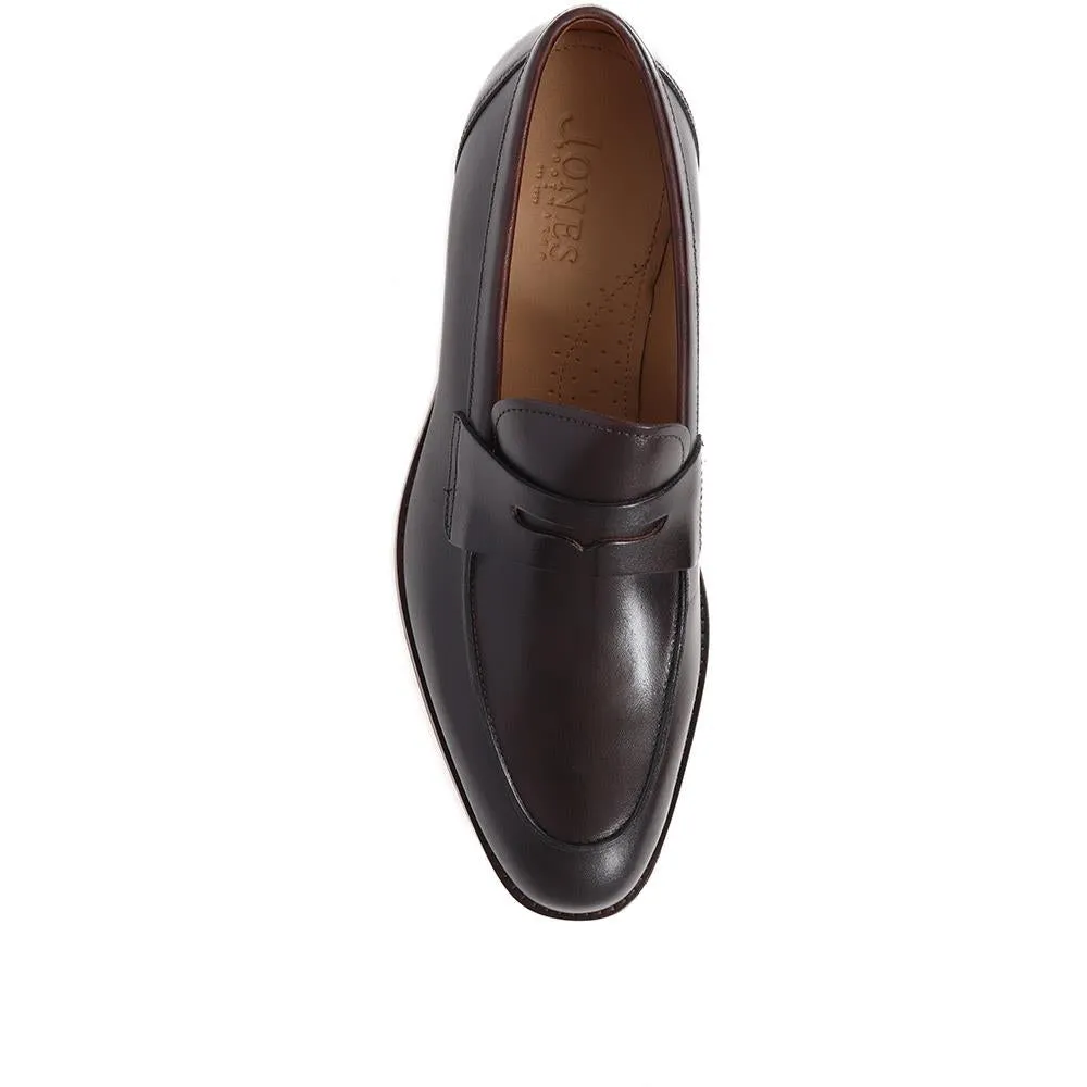 Russell Leather Penny Loafers - RUSSELL / 320 483 - Dark Brown sold by Jones Bootmaker product image thumbnail 5