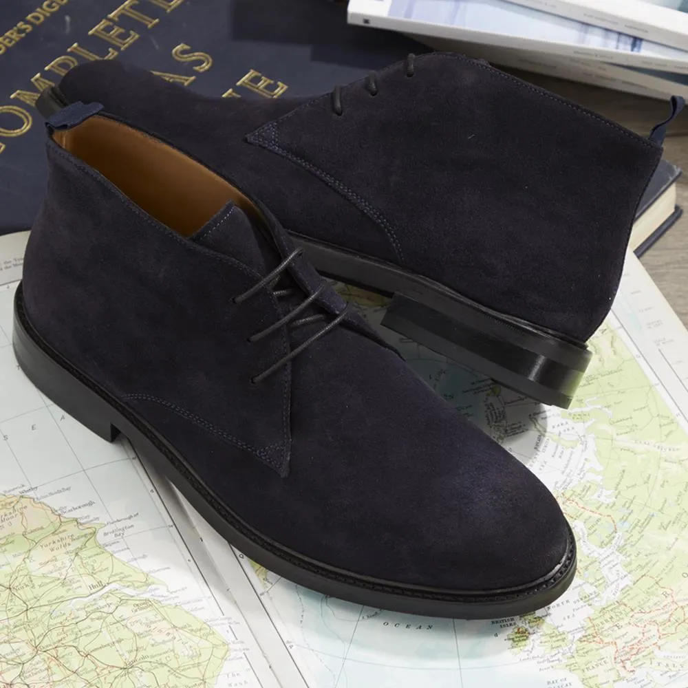 Deacon Suede Chukka Boots - DEACON / 319 224 - Navy Suede sold by Jones Bootmaker product image thumbnail 5