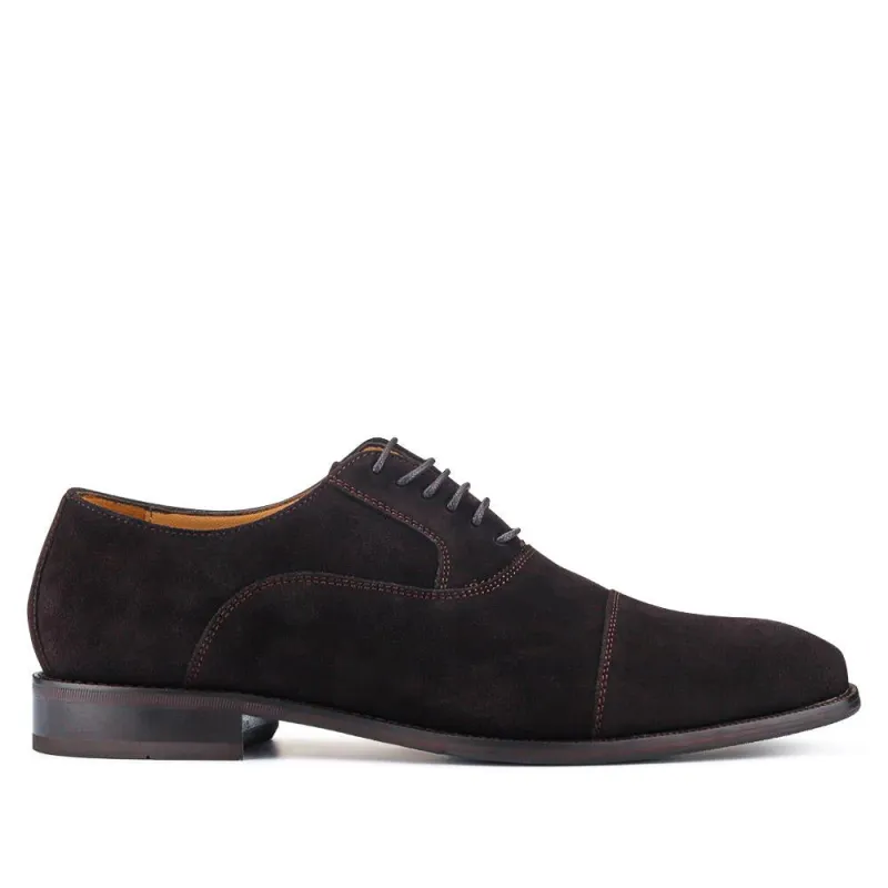 Matthew Leather Oxford Shoes - MATTHEW / 27254362 - Brown Suede sold by Jones Bootmaker