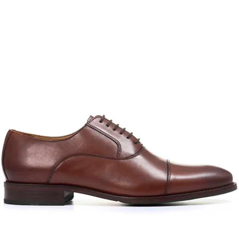 Matthew Leather Oxford Shoes - MATTHEW / 27254362 - Chestnut sold by Jones Bootmaker
