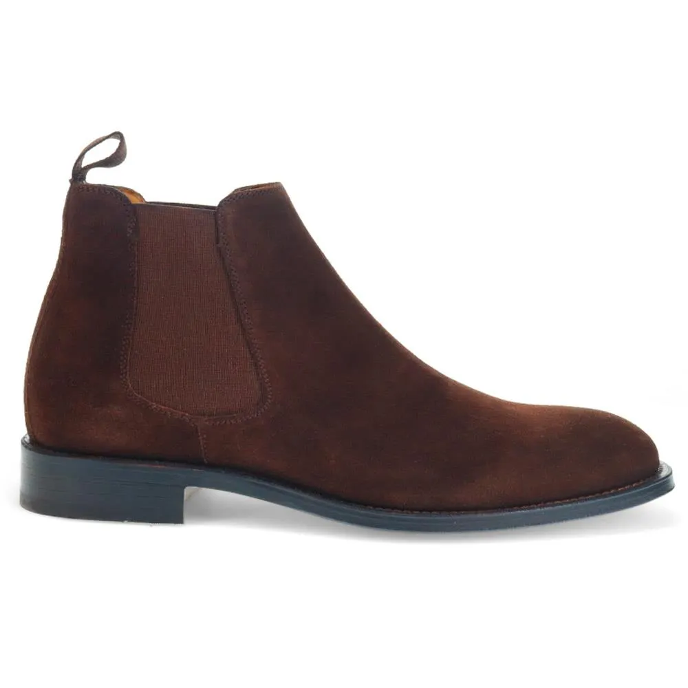 Cheltenham Handmade Chelsea Boots - CHELTENHAM / 322 868 - Dark Brown Suede sold by Jones Bootmaker product image thumbnail 4