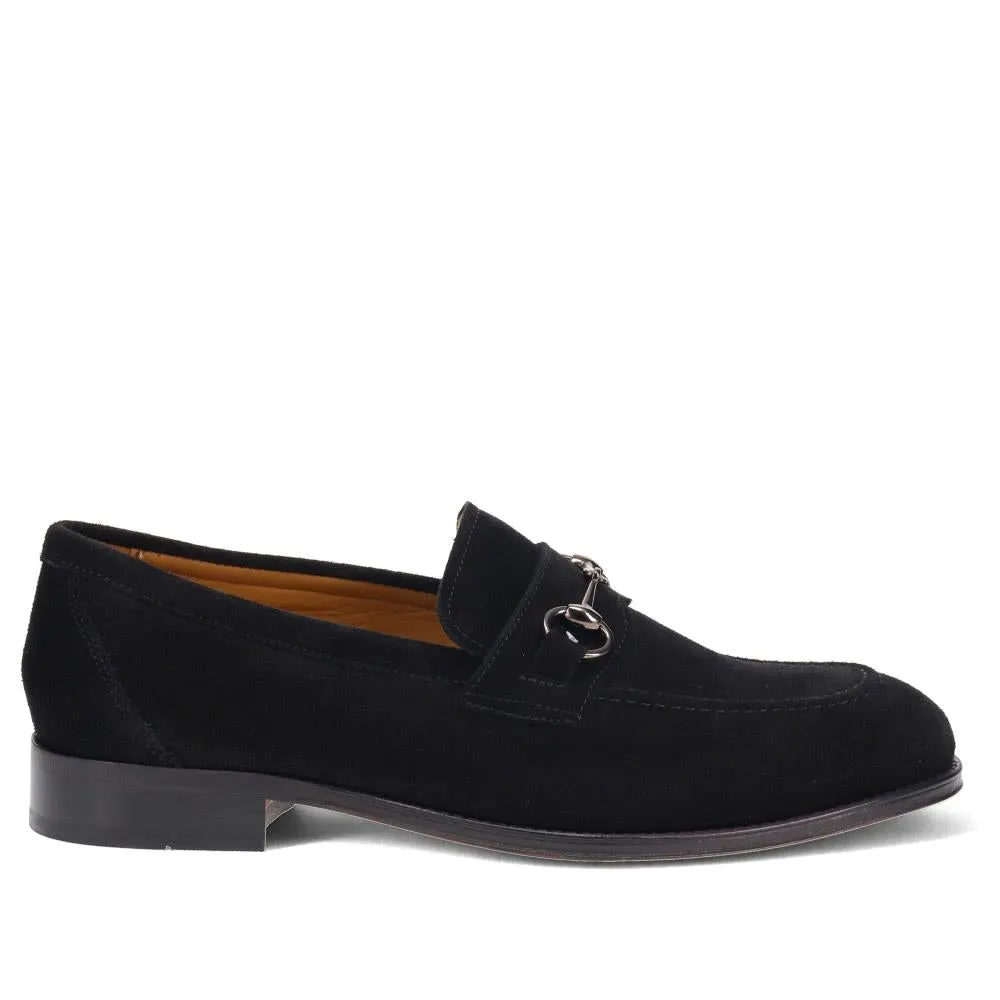 Reece Leather Loafers - REECE / 325 745 - Black Suede sold by Jones Bootmaker