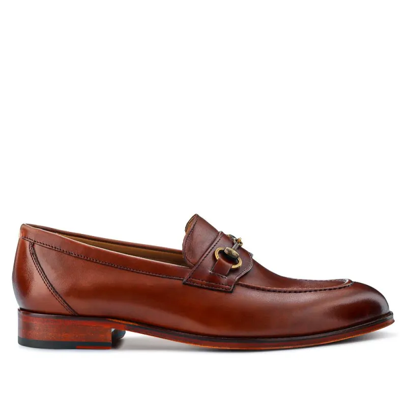 Reece Leather Loafers - REECE / 325 745 - Chestnut sold by Jones Bootmaker