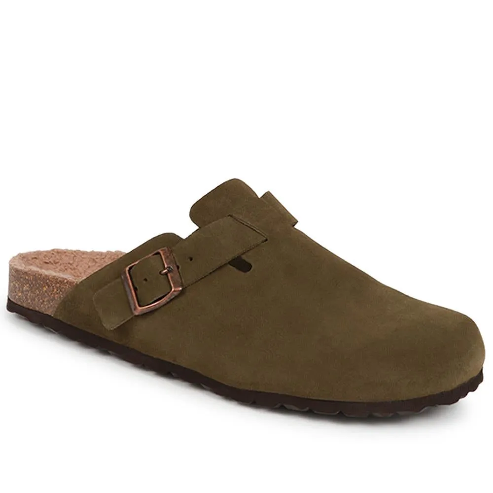Zaid Suede Slippers - ZAID / 326 027 - Khaki Suede sold by Jones Bootmaker product image thumbnail 2