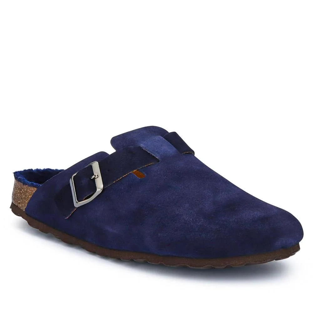 Zaid Suede Slippers - ZAID / 326 027 - Navy Suede sold by Jones Bootmaker product image thumbnail 2