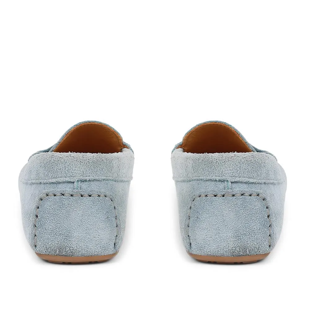 Penelopie Leather Moccasins - PENELOPIE / 322 368 - Pale Blue sold by Jones Bootmaker product image thumbnail 3
