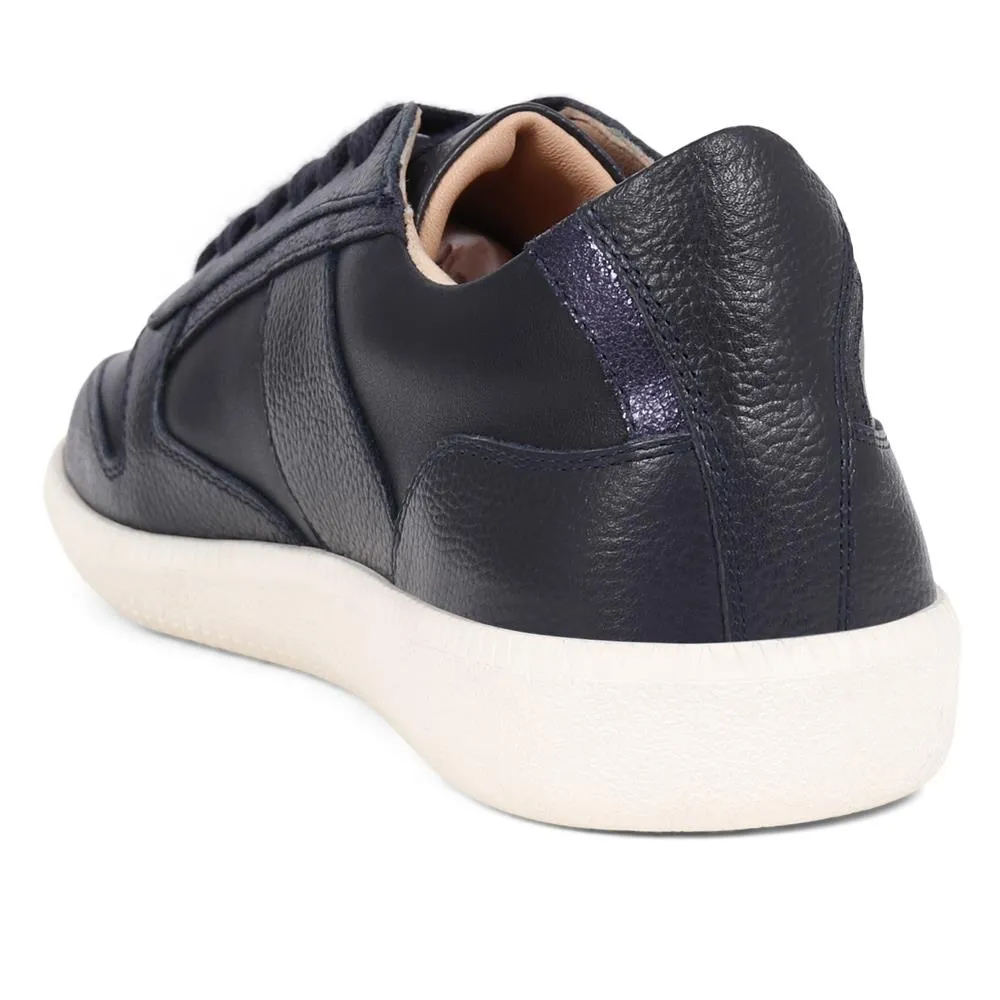 Beatricia Leather Trainers - BEATRICIA / 325 587 - Navy sold by Jones Bootmaker product image thumbnail 3