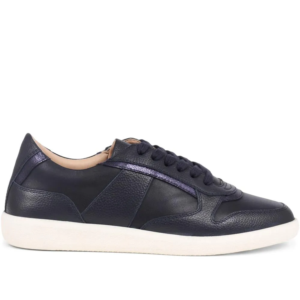 Beatricia Leather Trainers - BEATRICIA / 325 587 - Navy sold by Jones Bootmaker