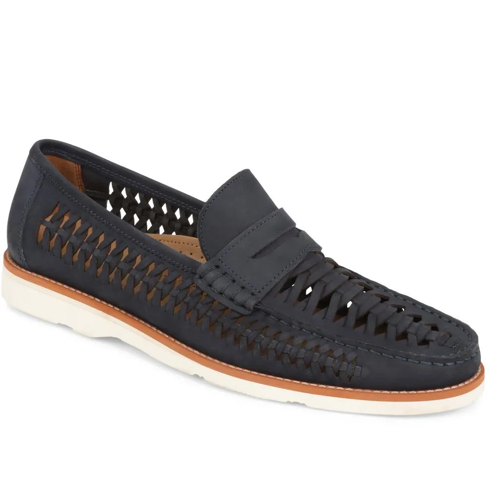 Riptide Leather Moccasins - RIPTIDE / 324 973 - Navy Nubuck sold by Jones Bootmaker product image thumbnail 2