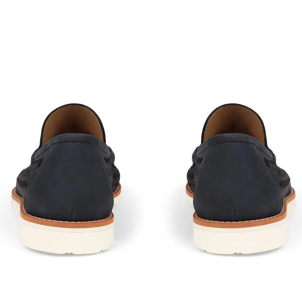 Riptide Leather Moccasins - RIPTIDE / 324 973 - Navy Nubuck sold by Jones Bootmaker product image thumbnail 3