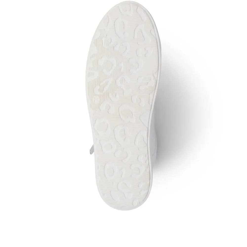 Amaliada Leather Platform Trainers - AMALIADA / 325 316 - White sold by Jones Bootmaker product image thumbnail 4