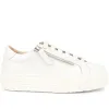 Amaliada Leather Platform Trainers - AMALIADA / 325 316 - White sold by Jones Bootmaker