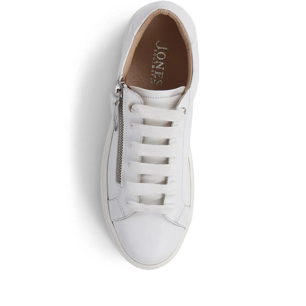 Amaliada Leather Platform Trainers - AMALIADA / 325 316 - White sold by Jones Bootmaker product image thumbnail 5
