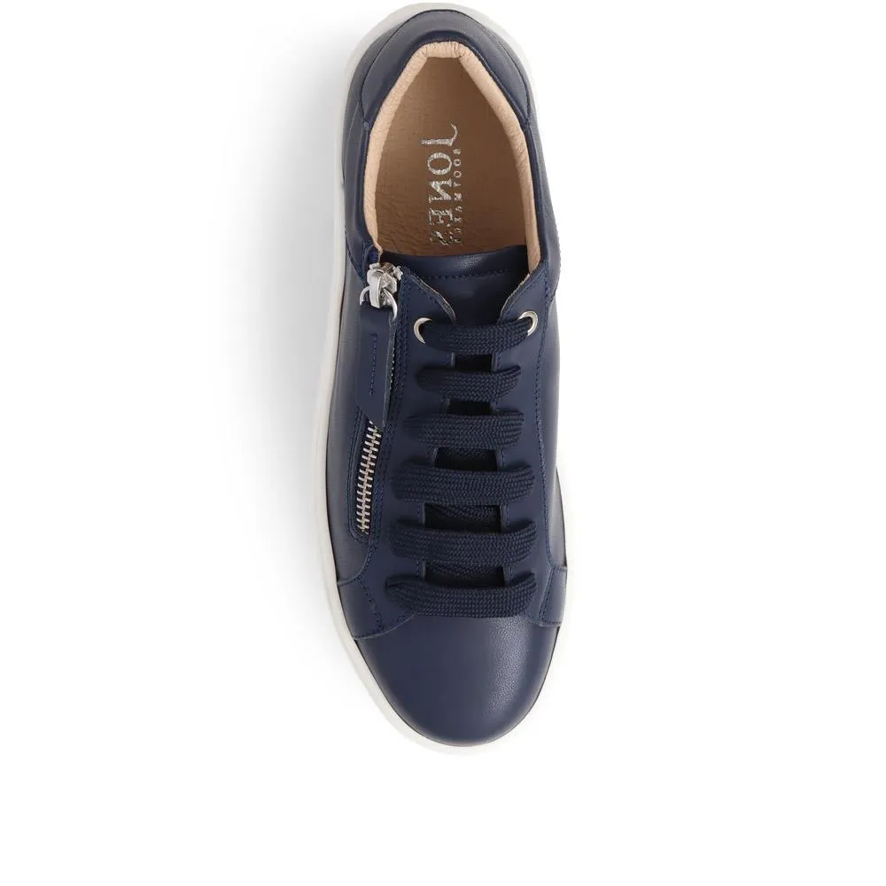 Amaliada Leather Platform Trainers - AMALIADA / 325 316 - Navy sold by Jones Bootmaker product image thumbnail 5
