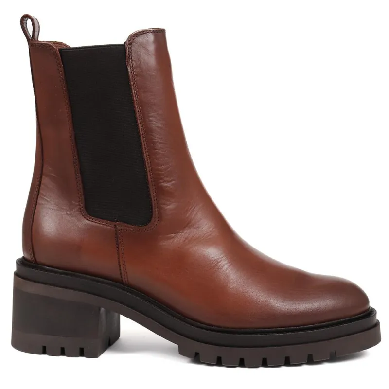 Darrah Leather Chelsea Boots - DARRAH / 324 252 - Brown sold by Jones Bootmaker