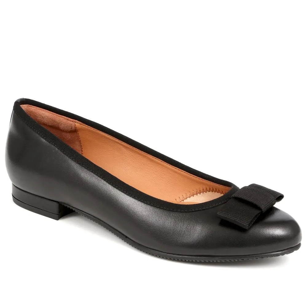 Soleil Leather Low Ballet Pumps - SOLEIL / 323 600 - Black sold by Jones Bootmaker product image thumbnail 2