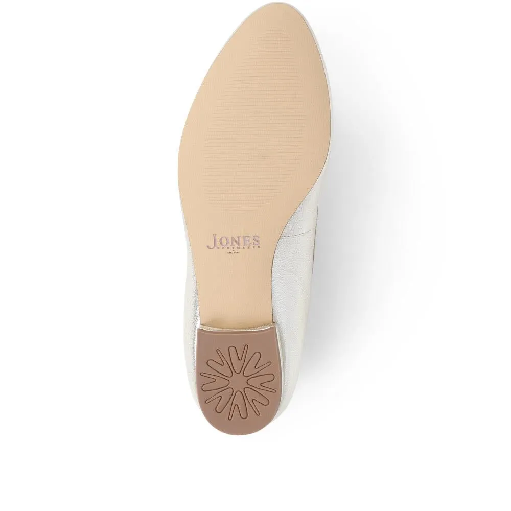 Soleil Leather Low Ballet Pumps - SOLEIL / 323 600 - Gold sold by Jones Bootmaker product image thumbnail 5