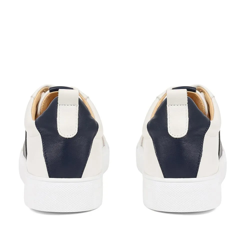 Aspyn Leather Trainers - ASPYN / 325 132 - White-Navy sold by Jones Bootmaker product image thumbnail 3
