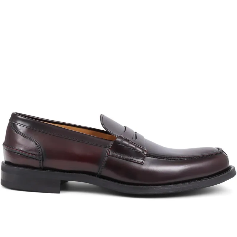 Chorleywood2 Leather Penny Loafers - CHORLEYWOOD2 / 325 301 - Burgundy sold by Jones Bootmaker
