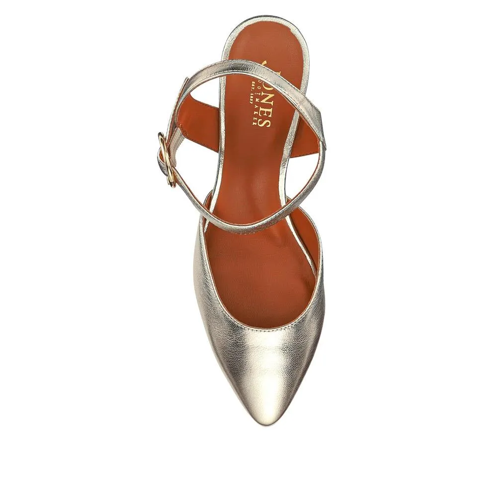 Yohanna Leather Court Shoes - YOHANNA / 325 144 - Gold sold by Jones Bootmaker product image thumbnail 4