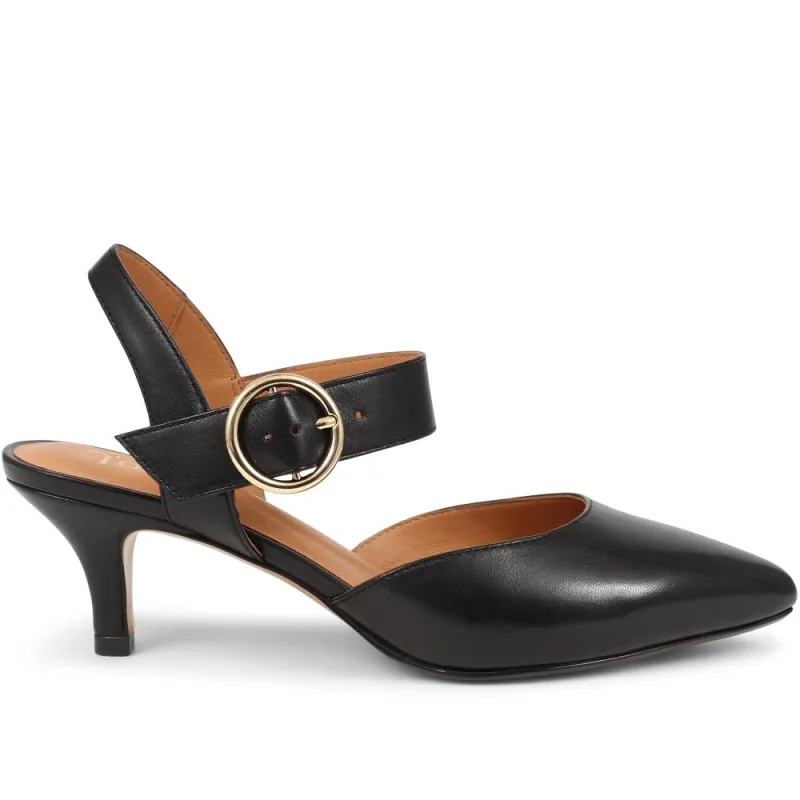 Yohanna Leather Court Shoes  - YOHANNA / 325 144 - Black sold by Jones Bootmaker