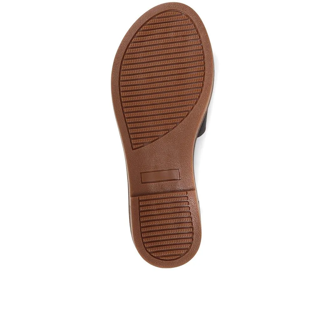 Emillina Leather Buckle Mule Sandals - EMILLINA / 323 646 - Black sold by Jones Bootmaker product image thumbnail 5