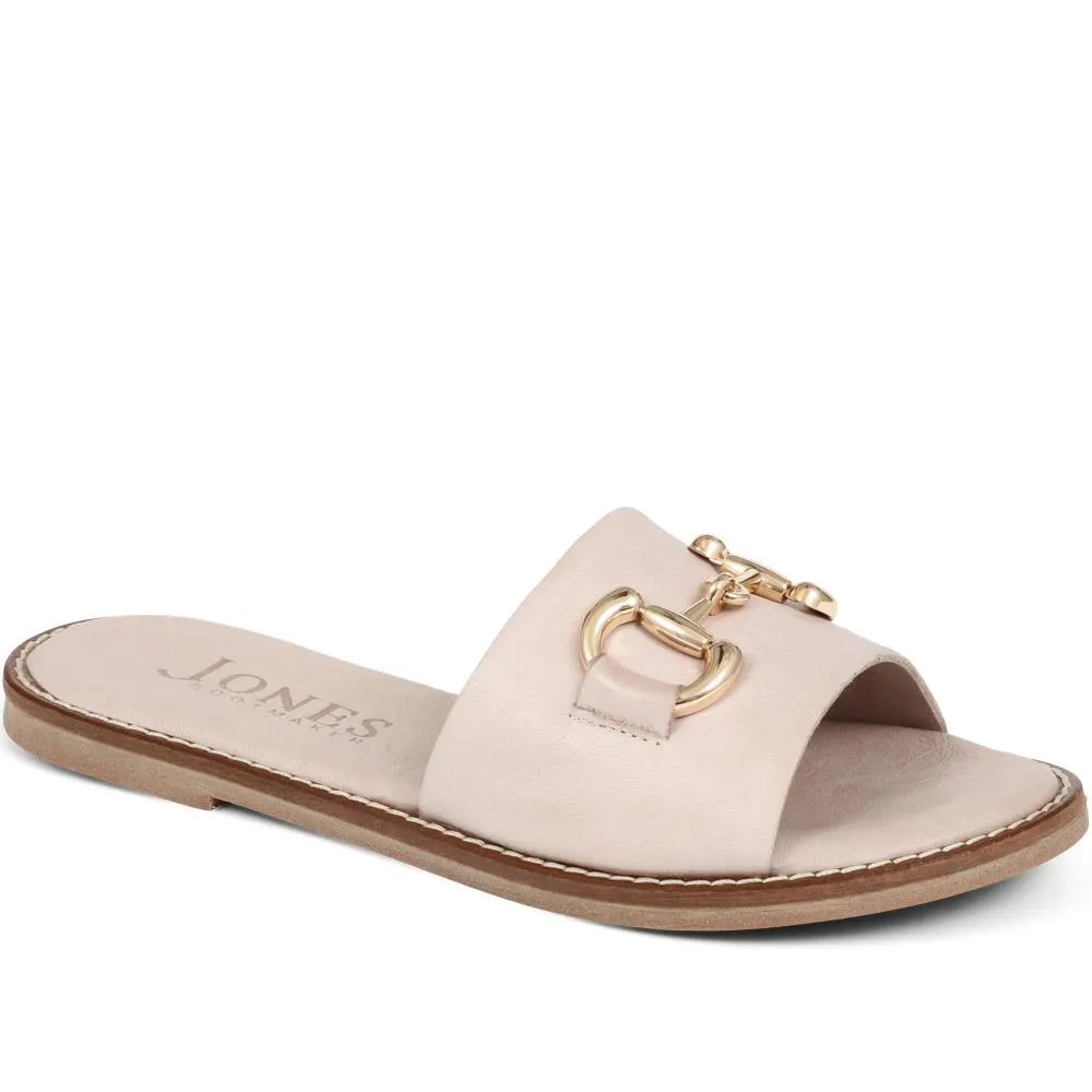 Emillina Leather Buckle Mule Sandals - EMILLINA / 323 646 - Taupe sold by Jones Bootmaker product image thumbnail 2