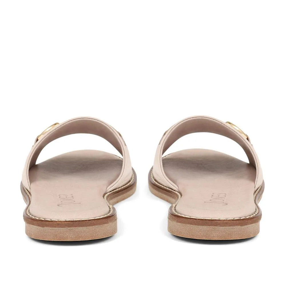 Emillina Leather Buckle Mule Sandals - EMILLINA / 323 646 - Taupe sold by Jones Bootmaker product image thumbnail 3