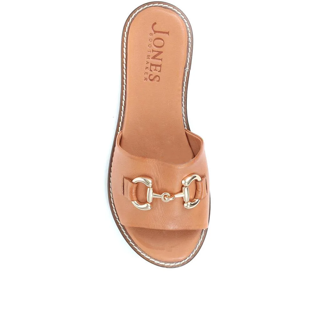 Emillina Leather Buckle Mule Sandals - EMILLINA / 323 646 - Tan sold by Jones Bootmaker product image thumbnail 4