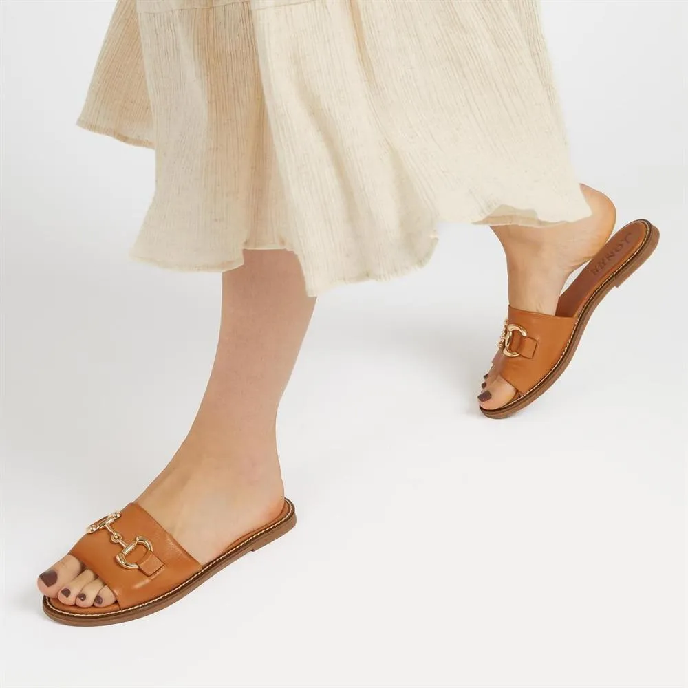 Emillina Leather Buckle Mule Sandals - EMILLINA / 323 646 - Tan sold by Jones Bootmaker product image thumbnail 5