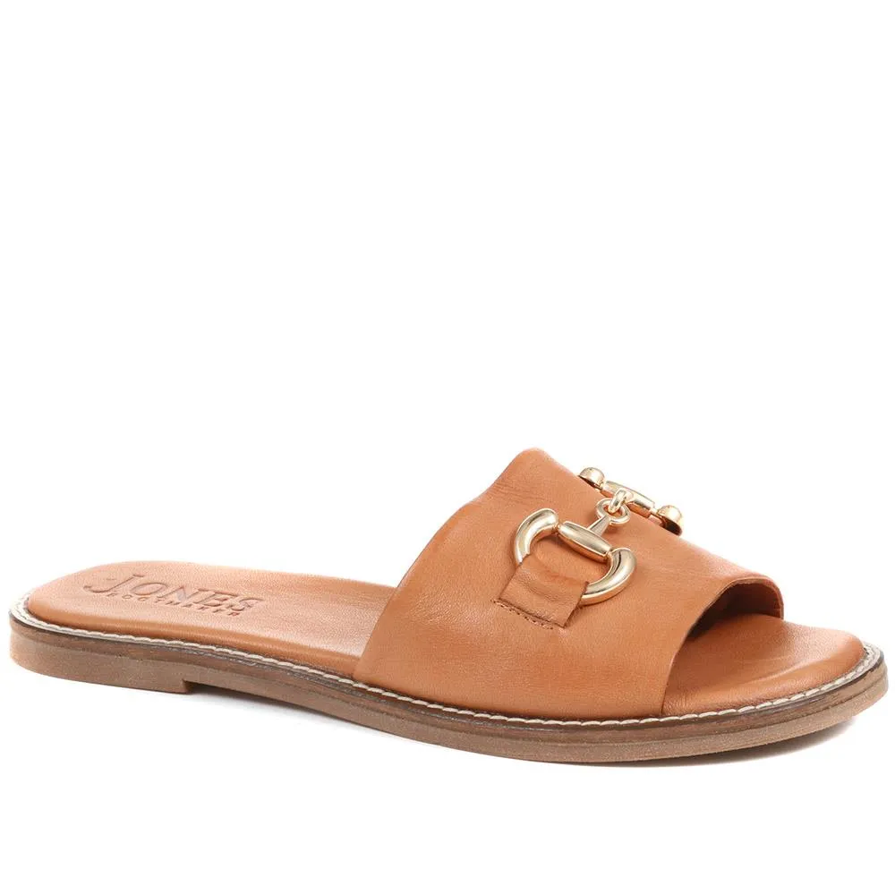 Emillina Leather Buckle Mule Sandals - EMILLINA / 323 646 - Tan sold by Jones Bootmaker product image thumbnail 2
