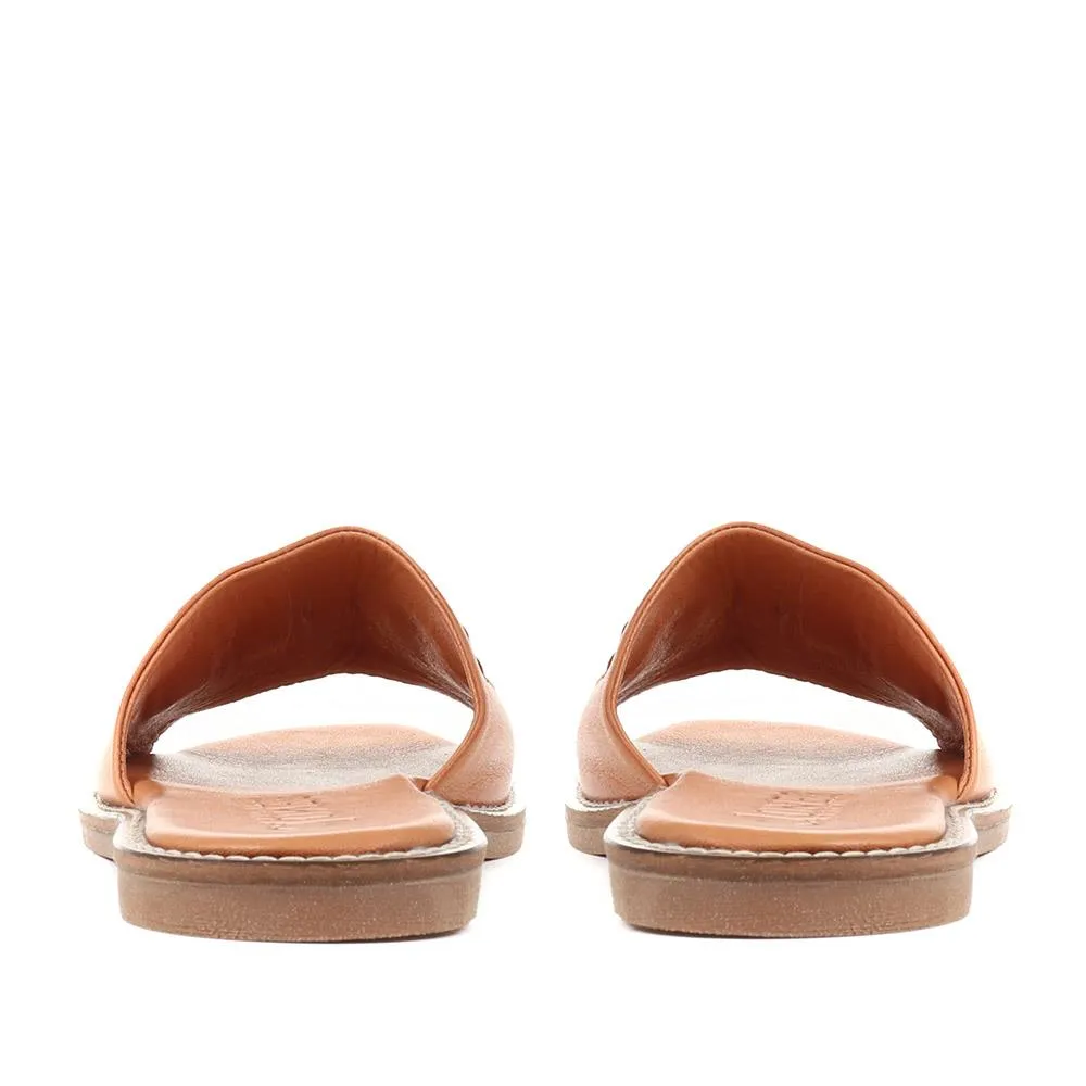 Emillina Leather Buckle Mule Sandals - EMILLINA / 323 646 - Tan sold by Jones Bootmaker product image thumbnail 3